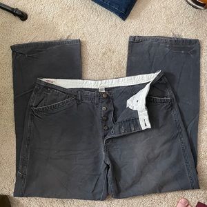 Gray Vintage American Eagle Workwear Jeans 36/32